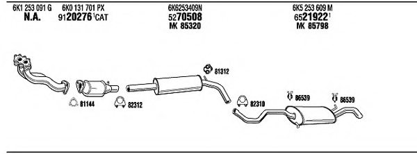 WALKER SE60071 Exhaust System